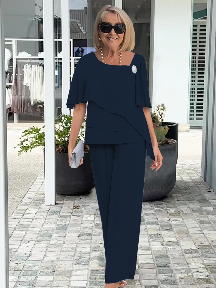 Amaranta | Conjunto elegante de manga amplia y pantalón
