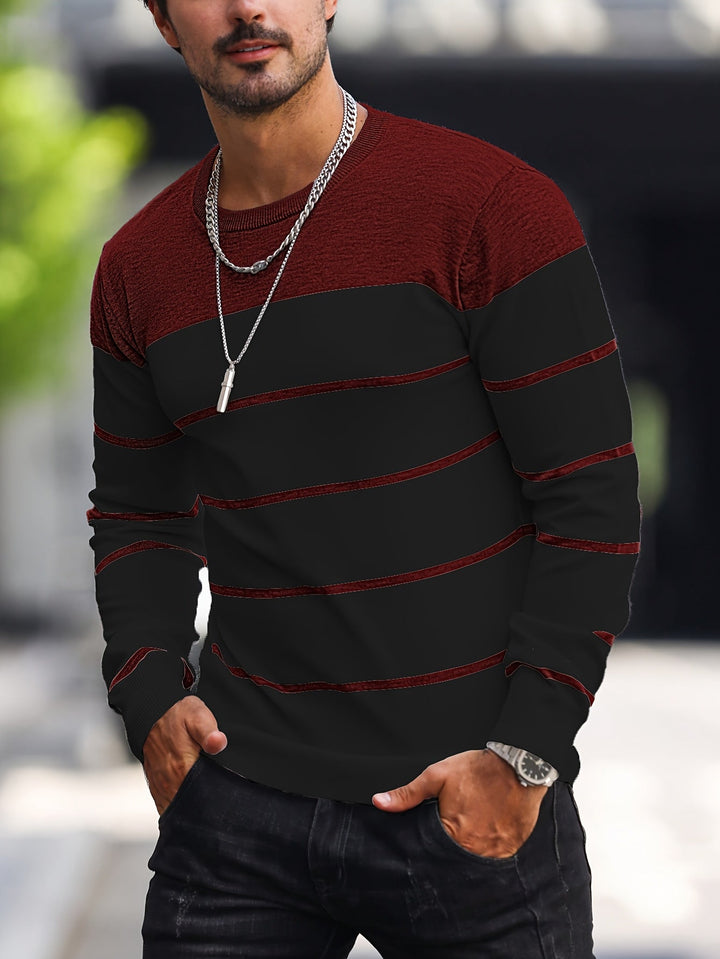 Enrique | Sweater a rayas cuello redondo