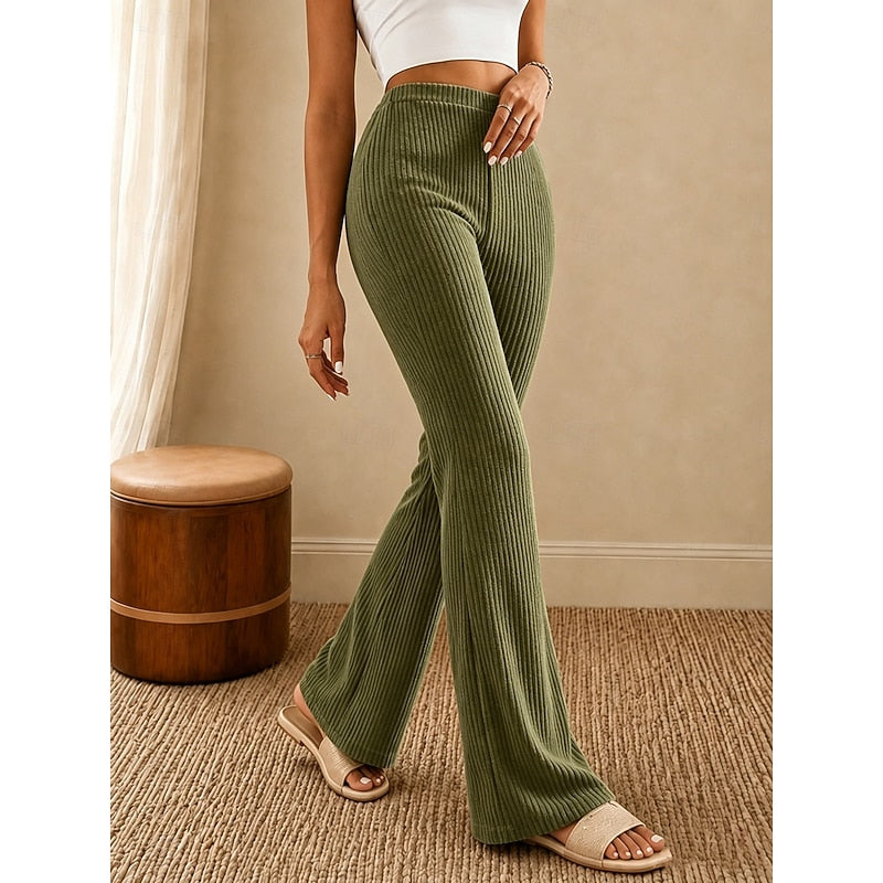 Yessica | Pantalón acampanado de tiro alto