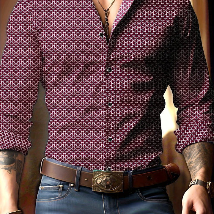 Antonio | Camisa de hombre con estampado menudo