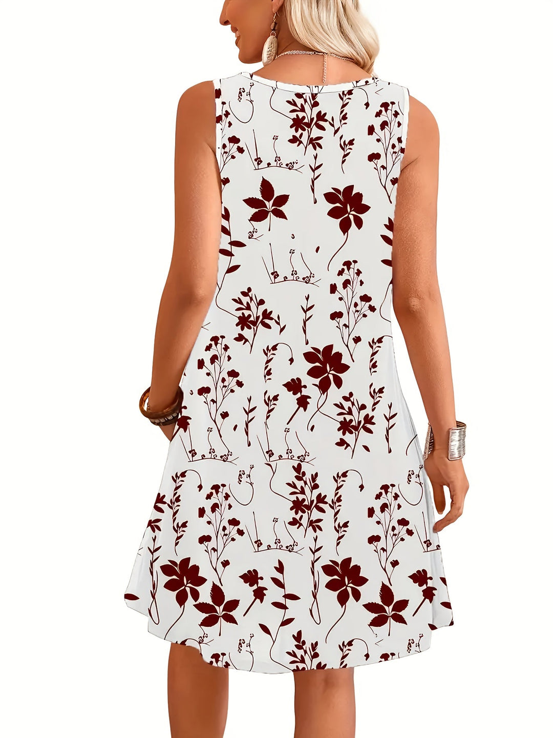 Yuri | Vestido sin mangas con estampado floral