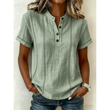 Estefanía | Blusa manga corta con rayas verticales