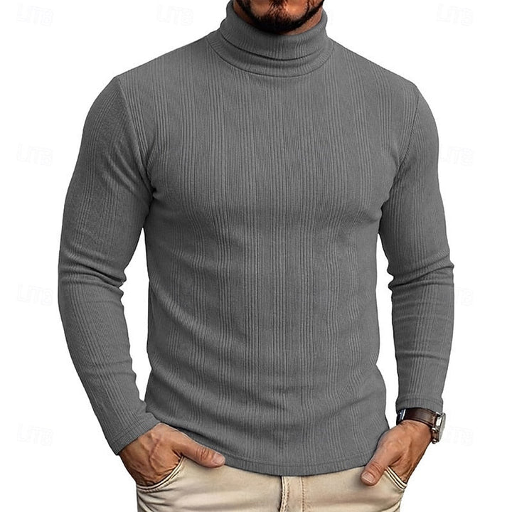 Mauro | Sweater cuello alto texturado para hombre