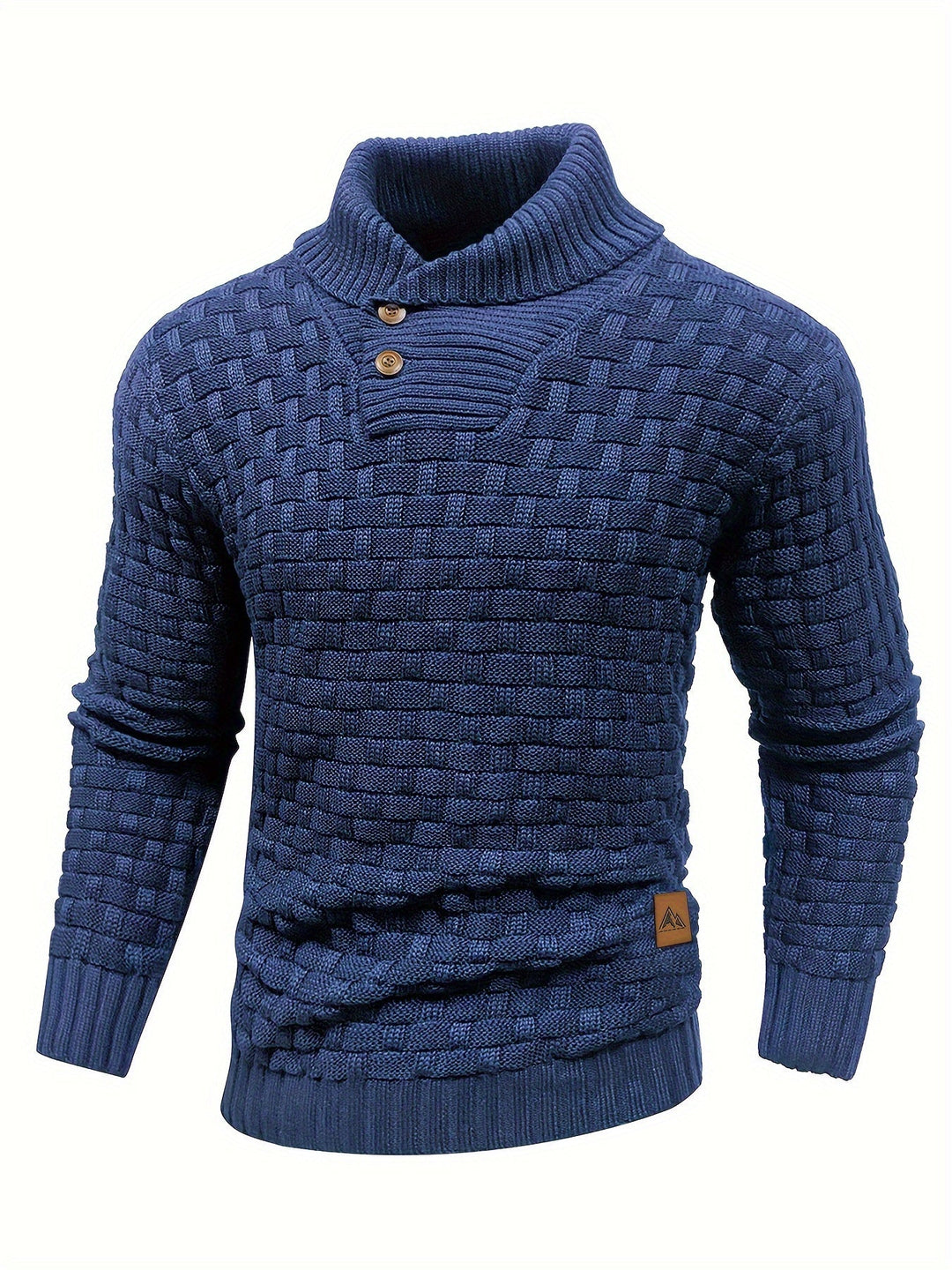 Tomás | Sweater de cuello chal texturado