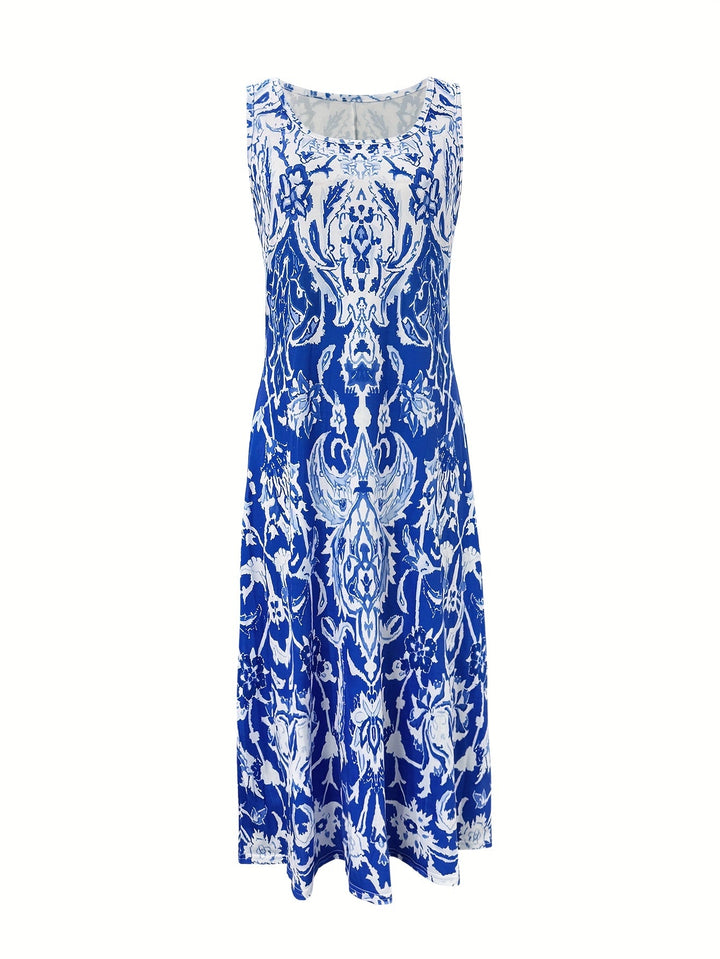 Jocelyn | Vestido largo floral sin mangas