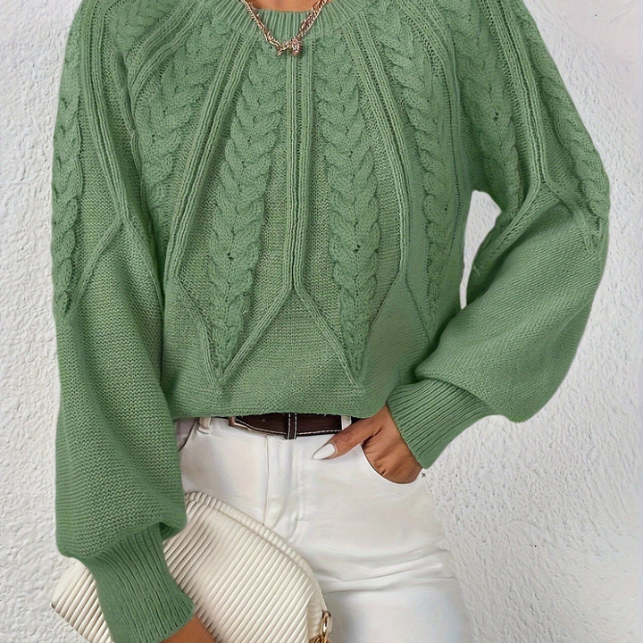 Sarita | Sweater de punto trenzado holgado