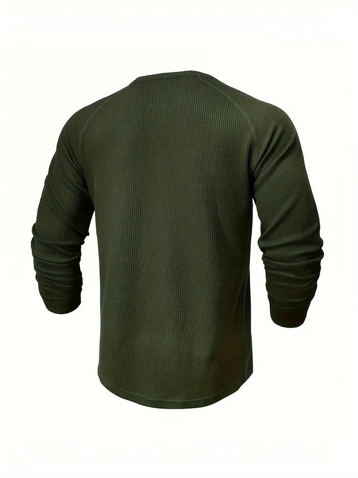 René | Polera henley manga larga