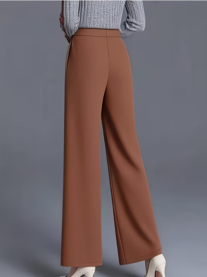 Saray | Pantalones de tiro alto y pierna ancha