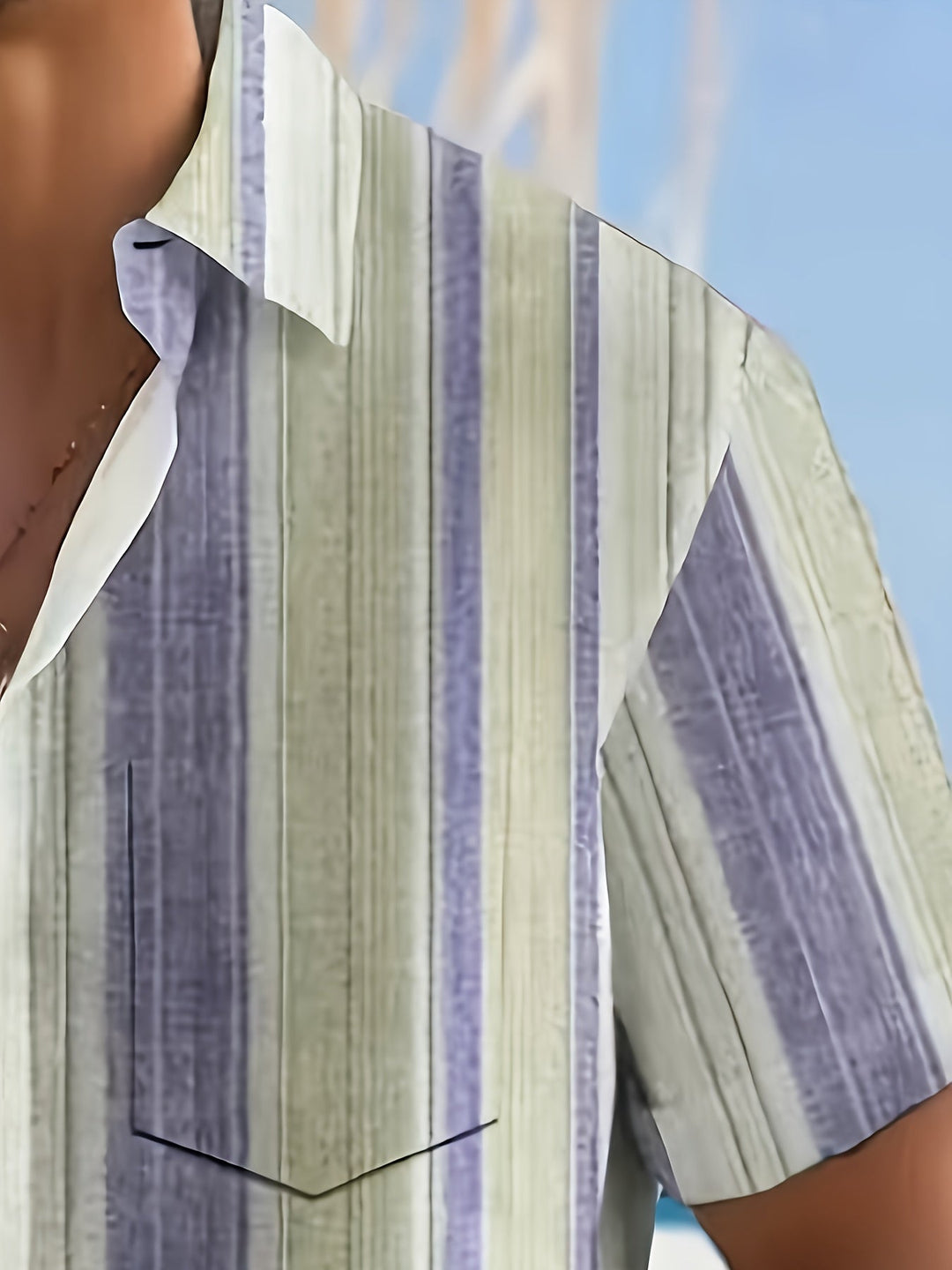 Mateo | Camisa de rayas manga corta