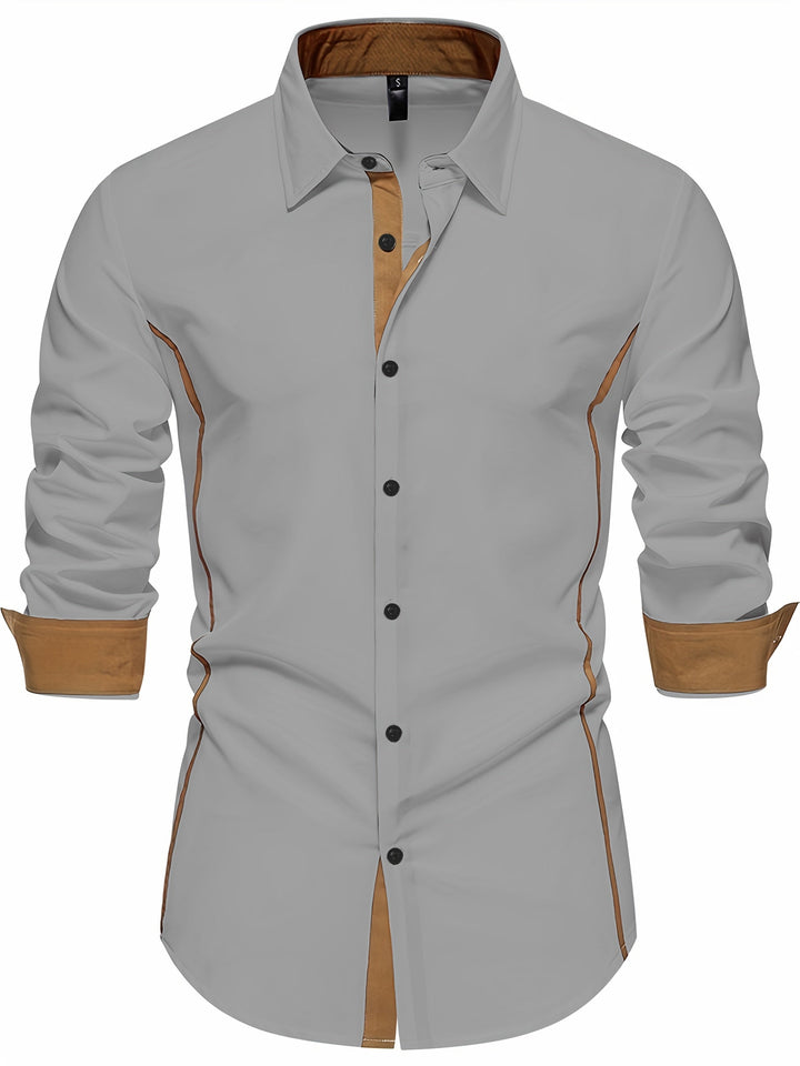 Rubén | Camisa slim con ribete en contraste