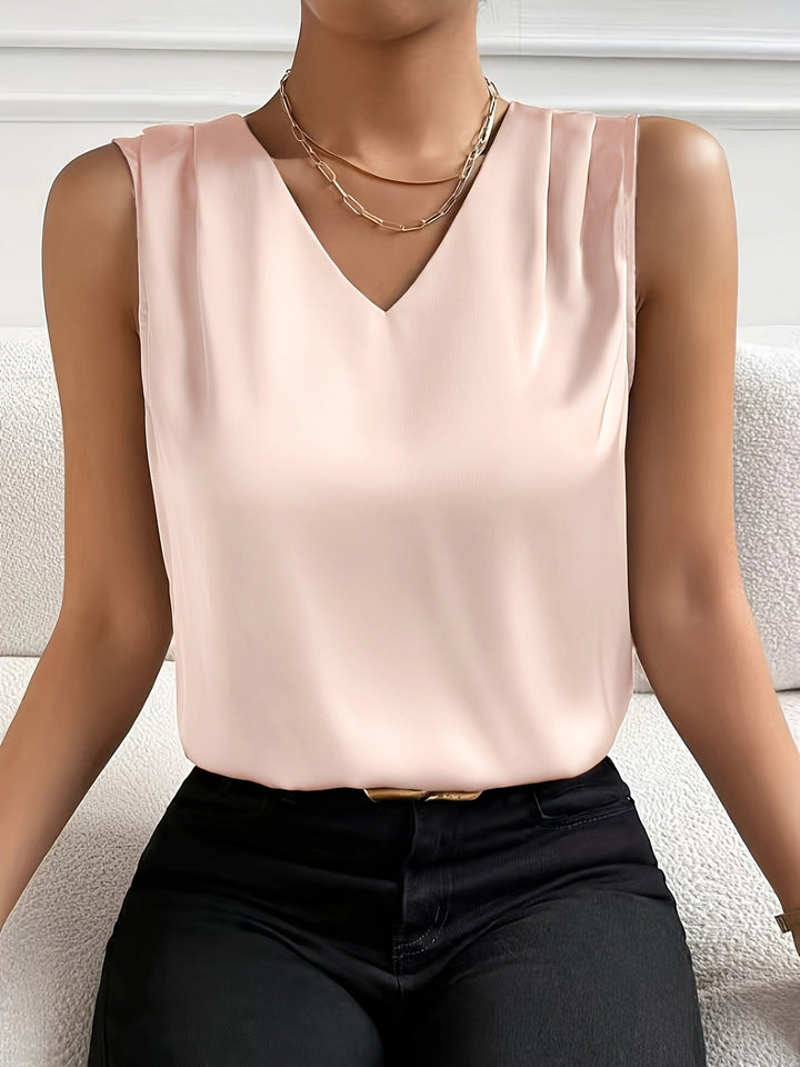 Cleofé | Top sin mangas escote V