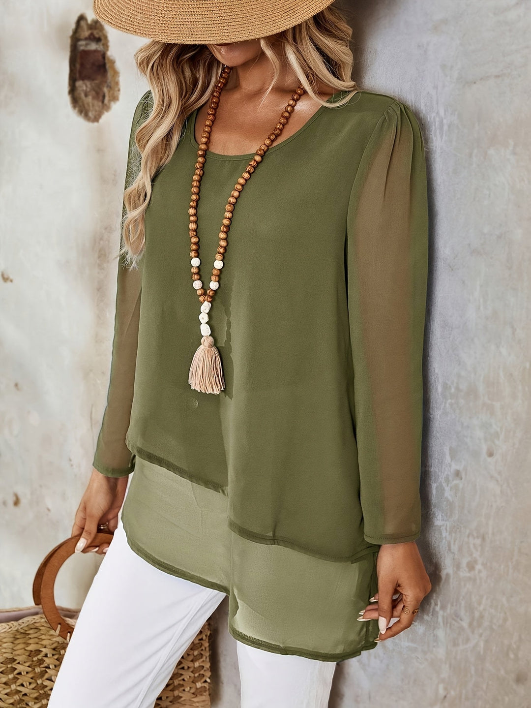 Cristina | Blusa de capas fluida