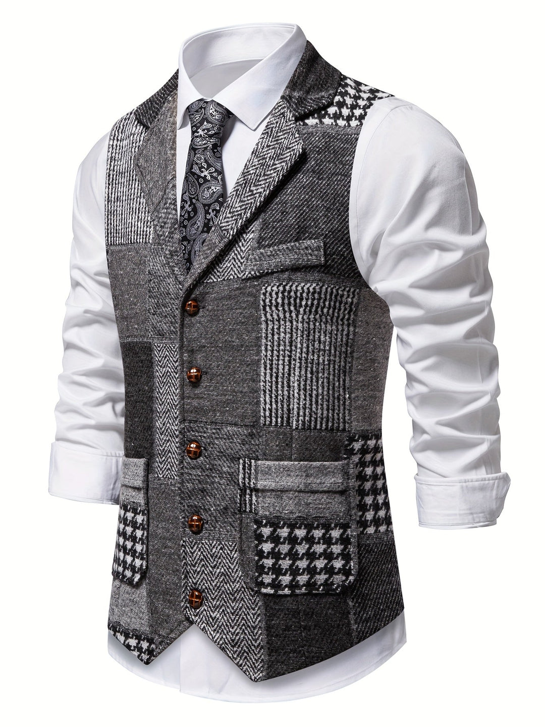 Demian | Chaleco de vestir patchwork