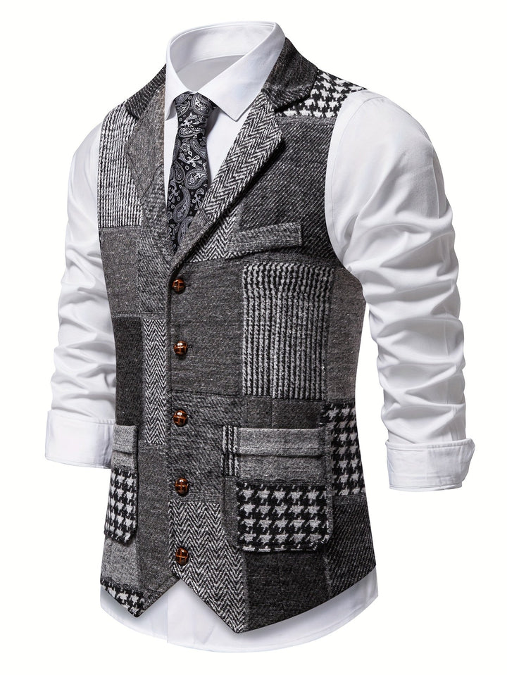 Demian | Chaleco de vestir patchwork