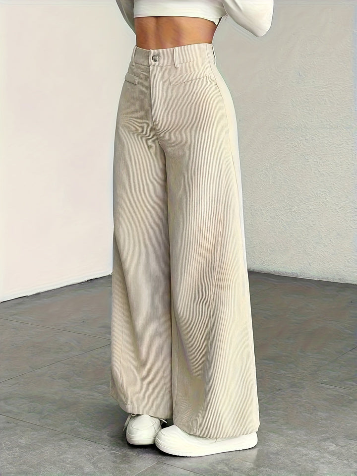 Nadine | Pantalón tiro alto pierna ancha