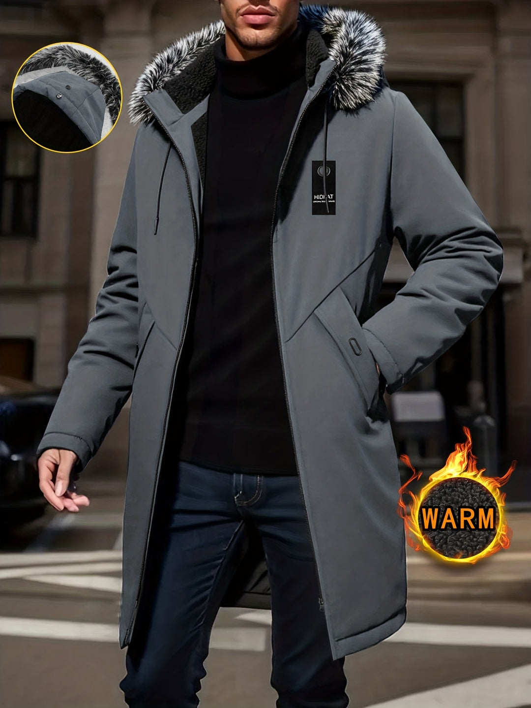 Aldo | Parka con capucha largo medio