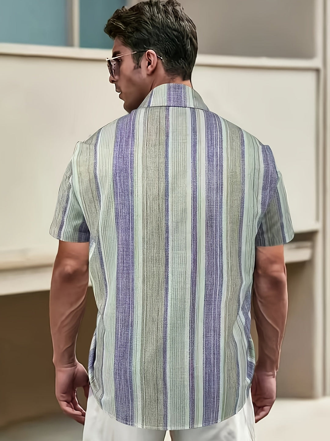 Mateo | Camisa de rayas manga corta