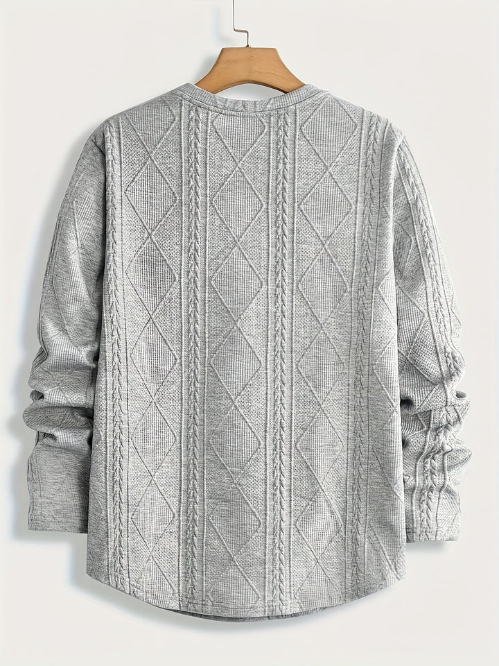 Dagoberto | Polerón con textura cuello redondo