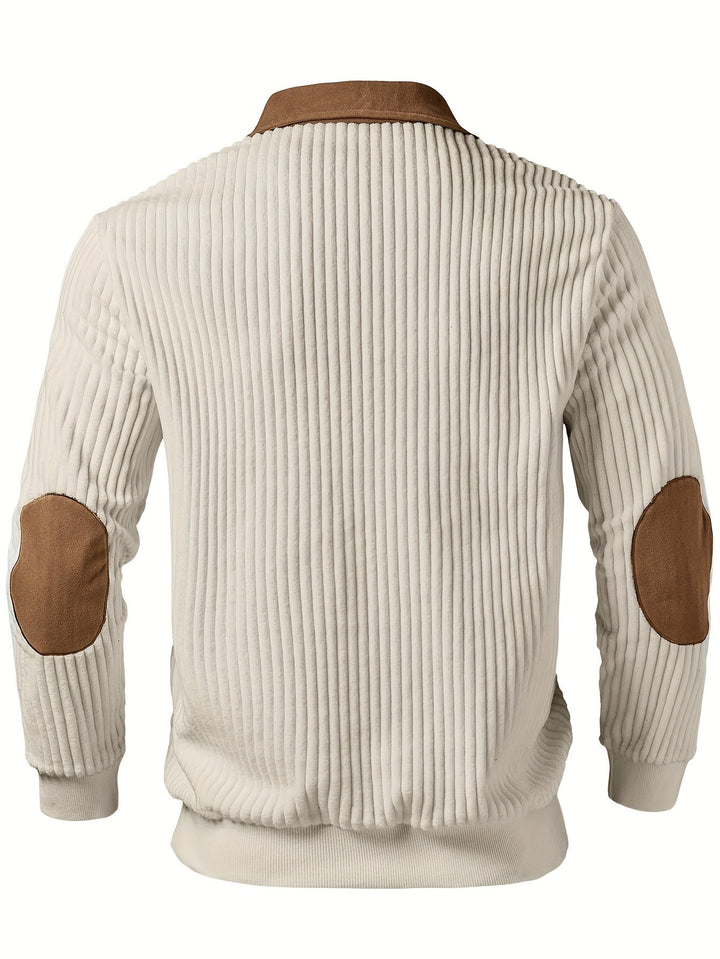 Dante | Sweater bicolor con cierre corto