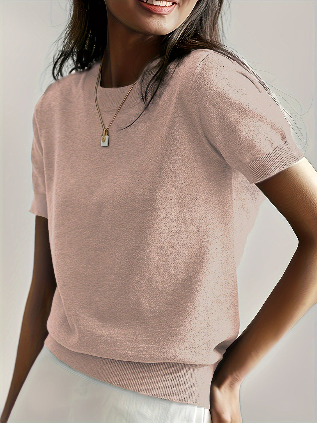Lucila | Sweater de punto fino manga corta