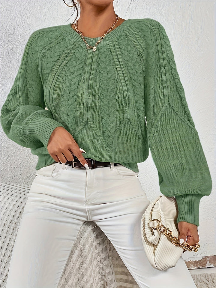 Sarita | Sweater de punto trenzado holgado