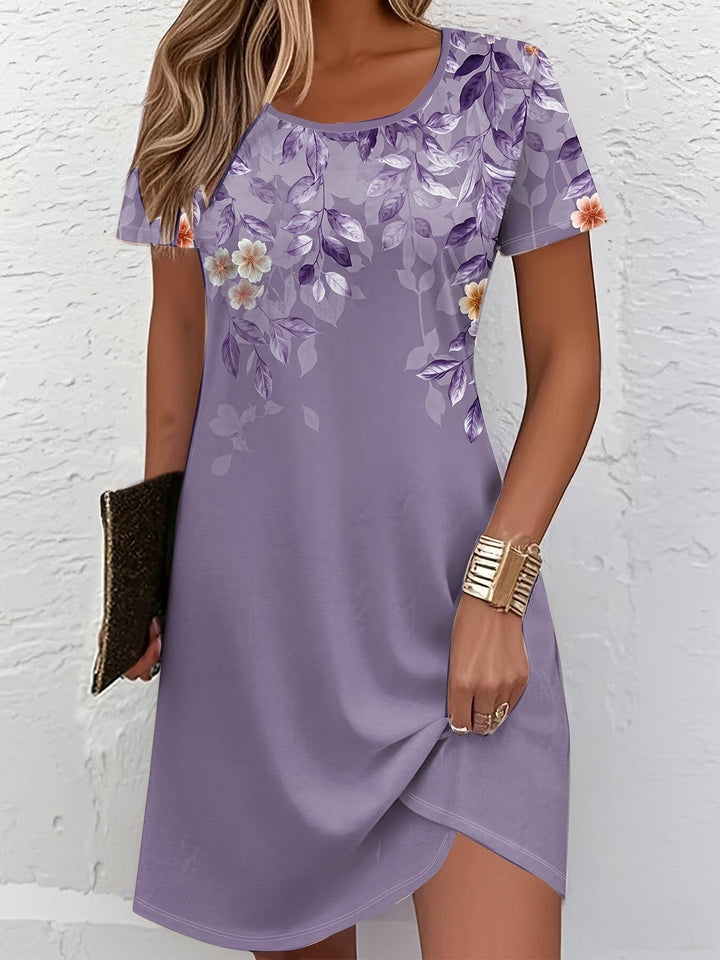Alexia | Vestido línea A con estampado floral