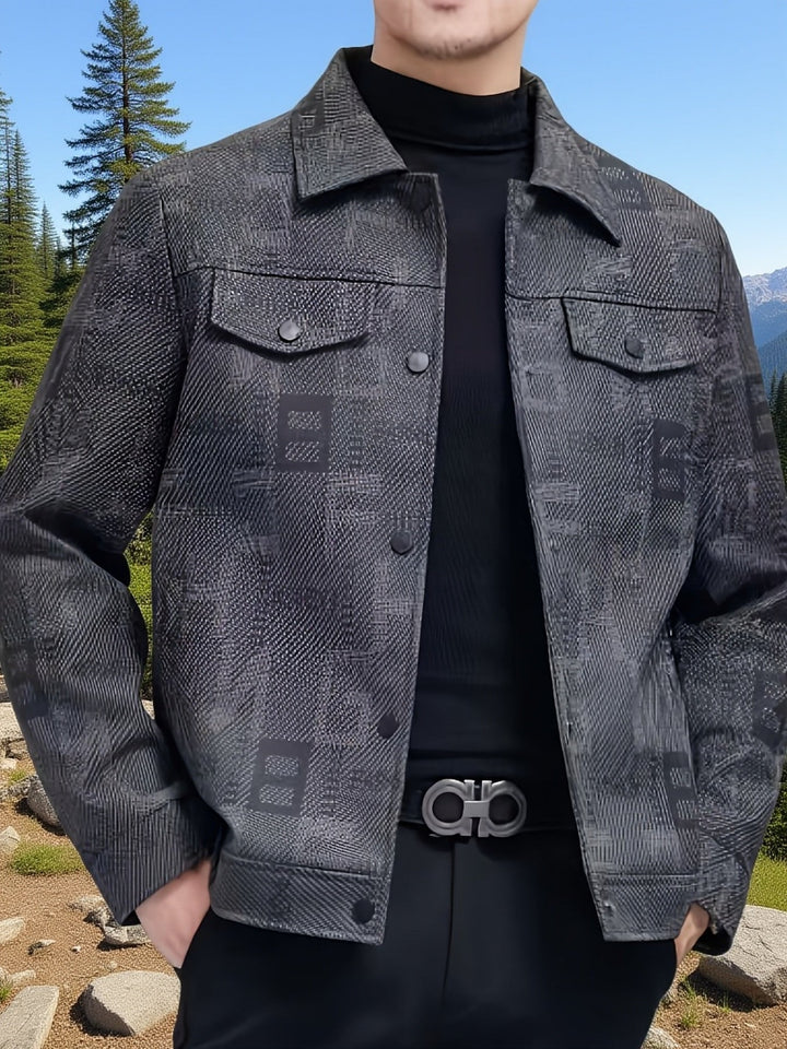 Rigoberto | Chaqueta trucker estampada