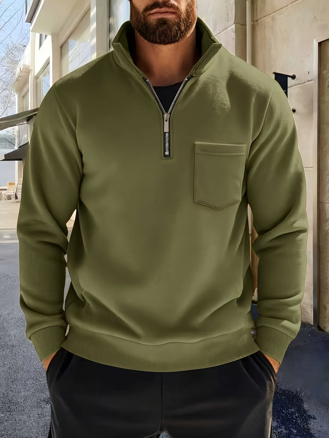 Iván | Sweater medio cierre