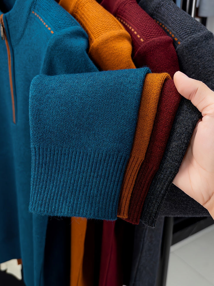 Jeremías | Sweater de punto con medio cierre