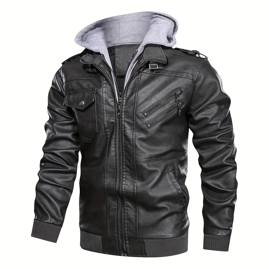 Paulino | Chaqueta moto con capucha
