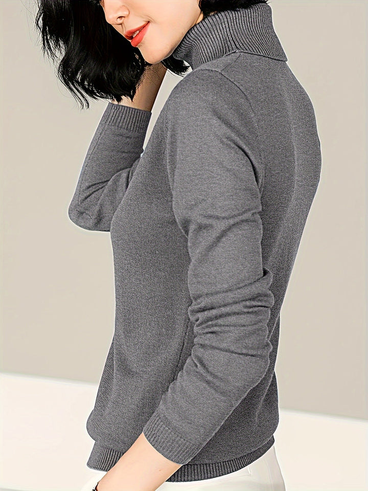 Ámbar Belén | Sweater cuello alto de manga corta