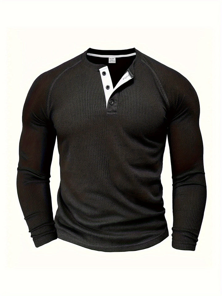 René | Polera henley manga larga