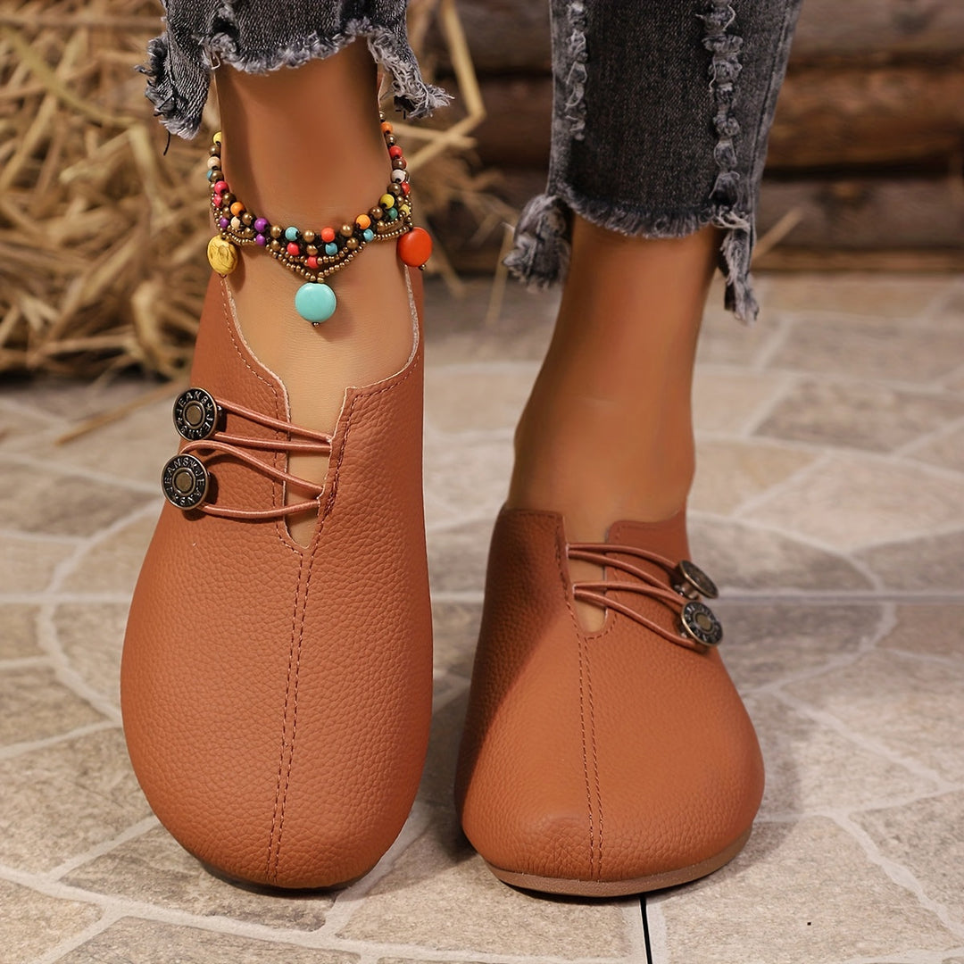 Cristal | Mocasines planos sin cordones