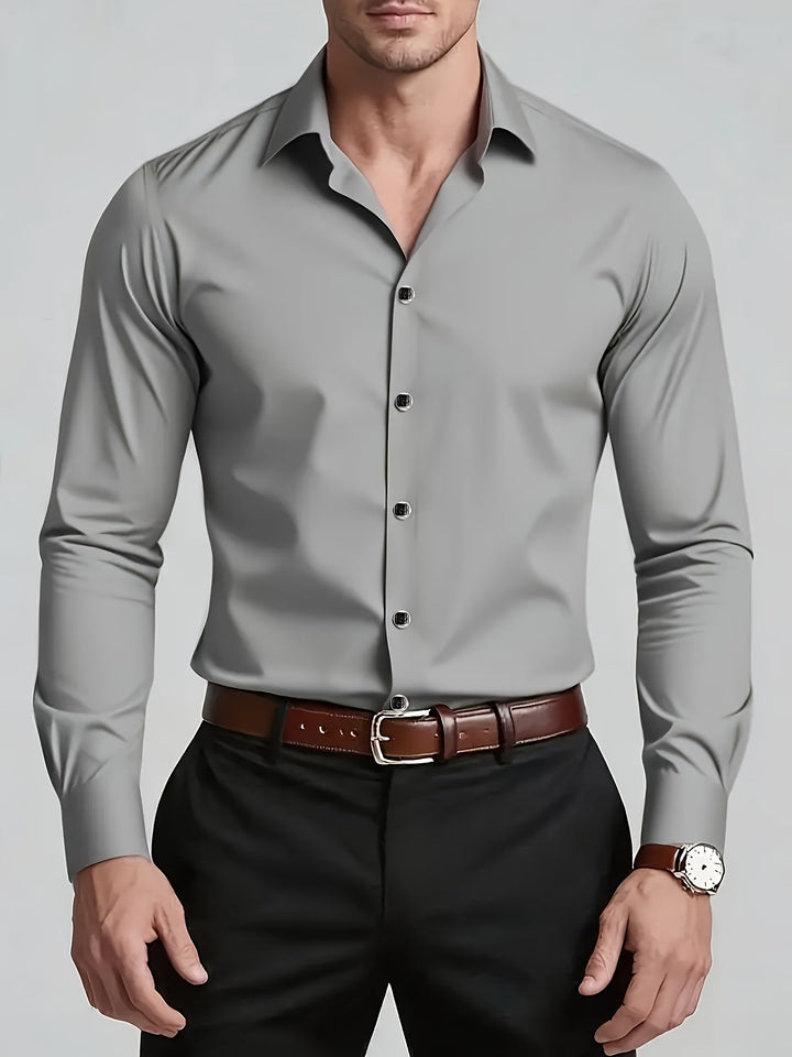 Osvaldo | Camisa manga larga de corte entallado