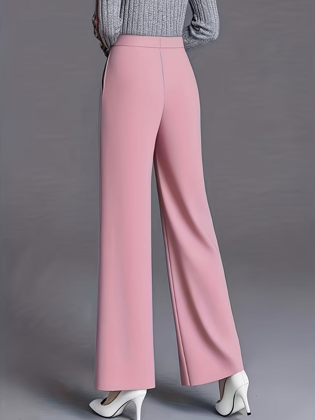 Saray | Pantalones de tiro alto y pierna ancha