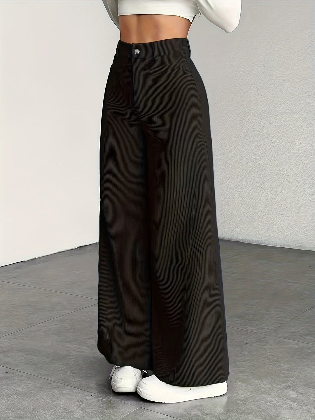Oriana | Pantalón de tiro alto pierna ancha