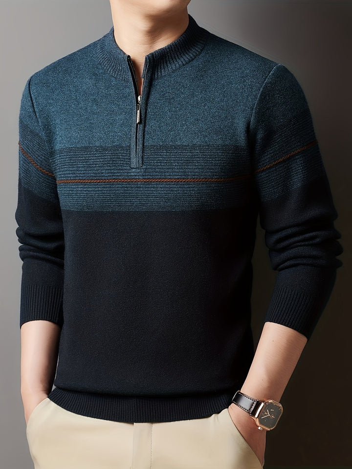 Dylan | Sweater con cuello alto y media cremallera