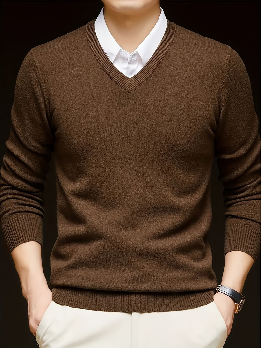 Germán | Sweater cuello V para hombre