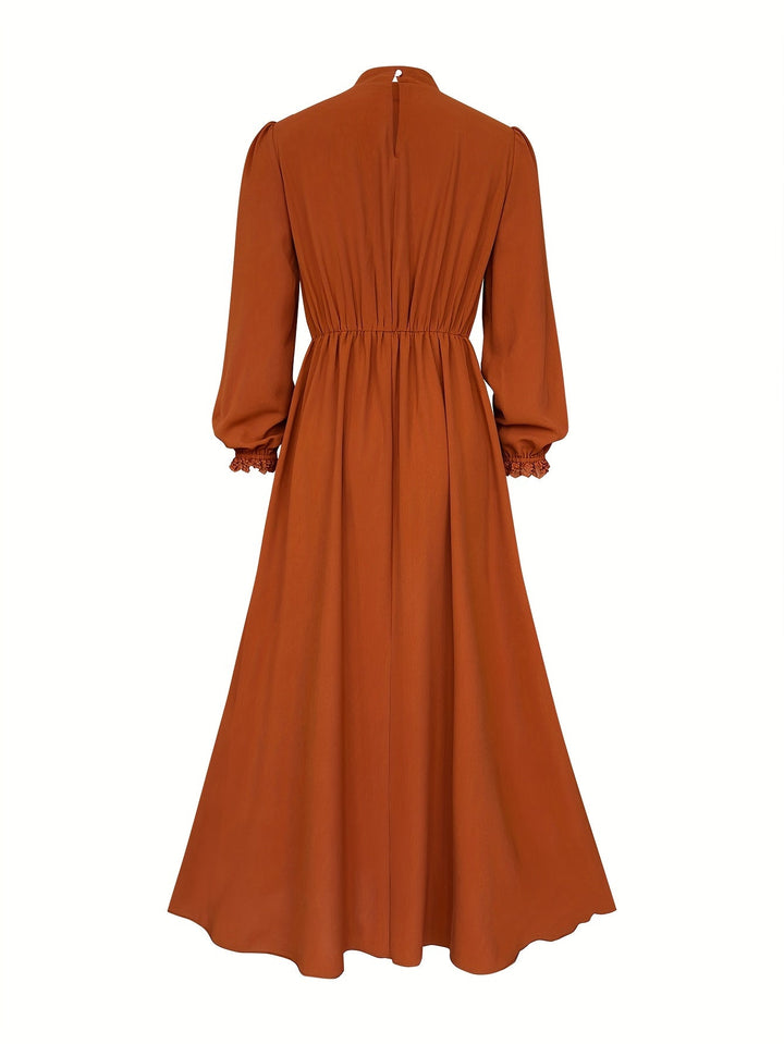 Digna | Vestido largo plisado vintage