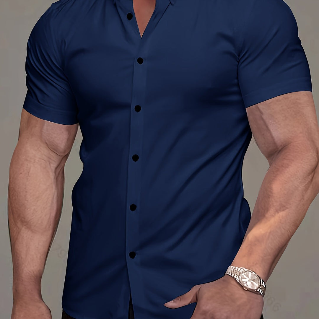 Flavio | Camisa manga corta clásica para hombre