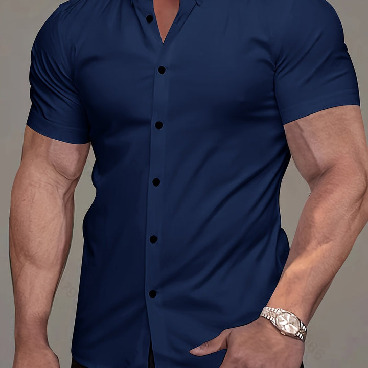 Flavio | Camisa manga corta clásica para hombre