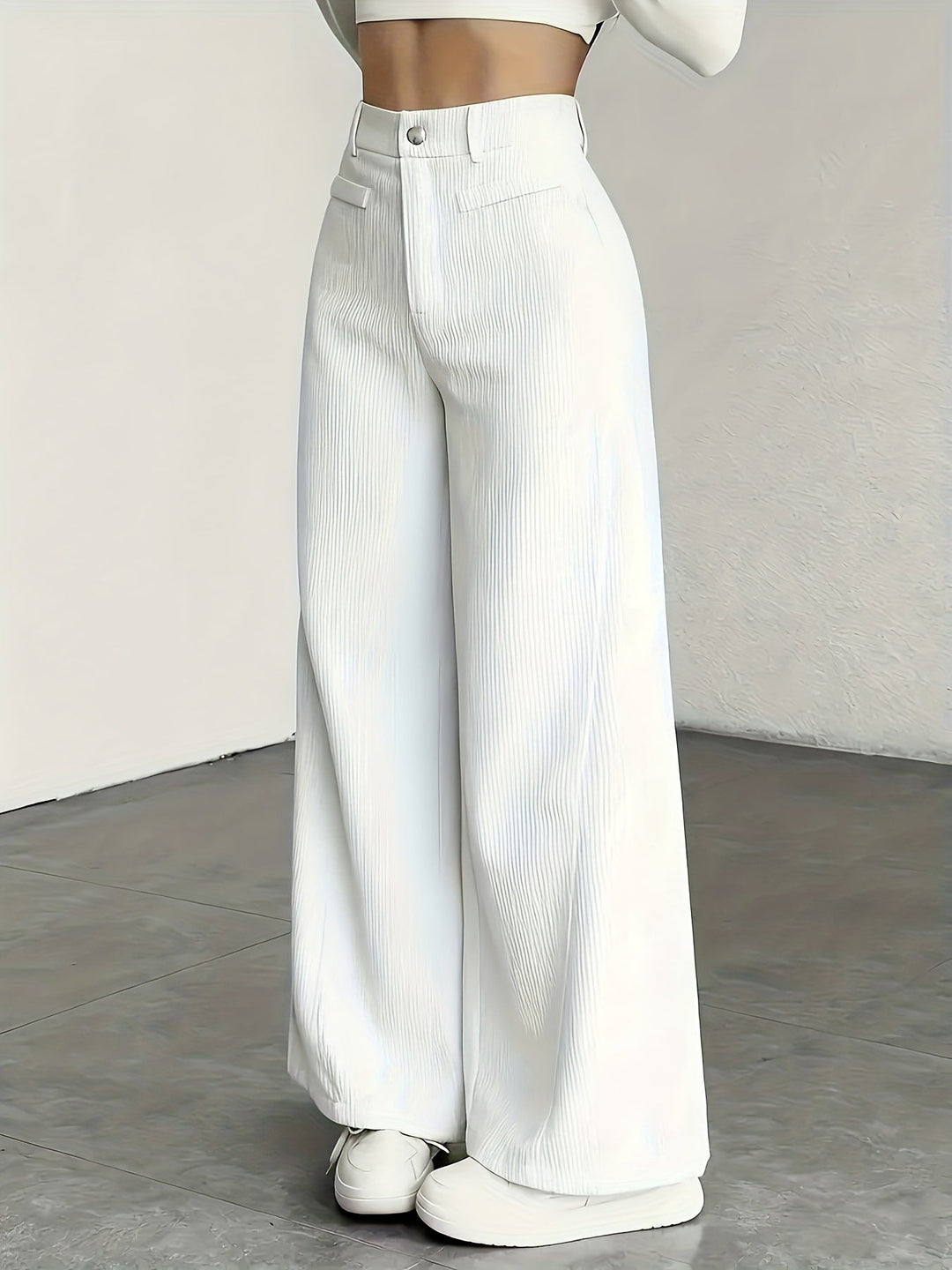 Oriana | Pantalón de tiro alto pierna ancha