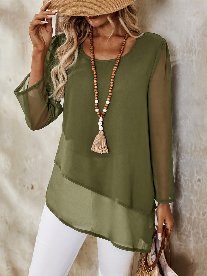 Cristina | Blusa de capas fluida