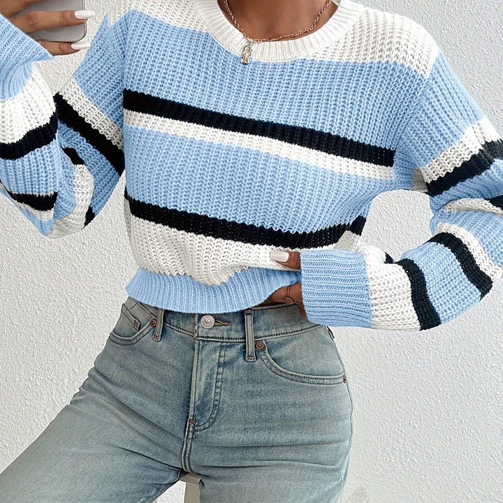 Quidel | Sweater a rayas en bloques de color
