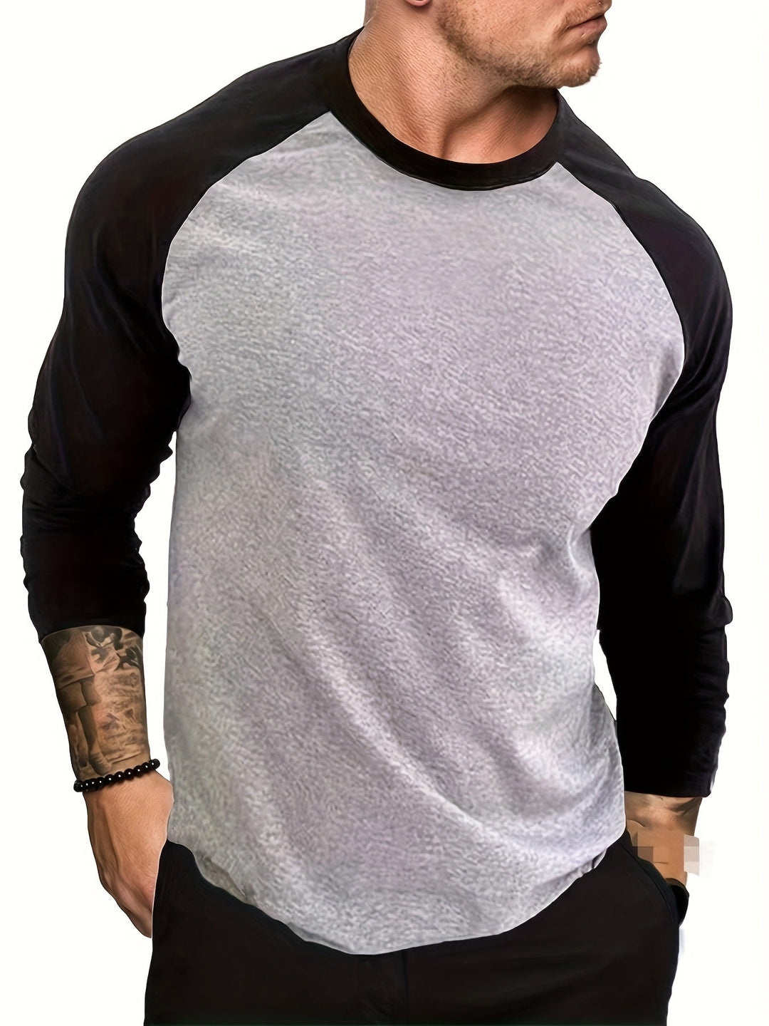 Diego Ignacio | Polera manga larga bicolor
