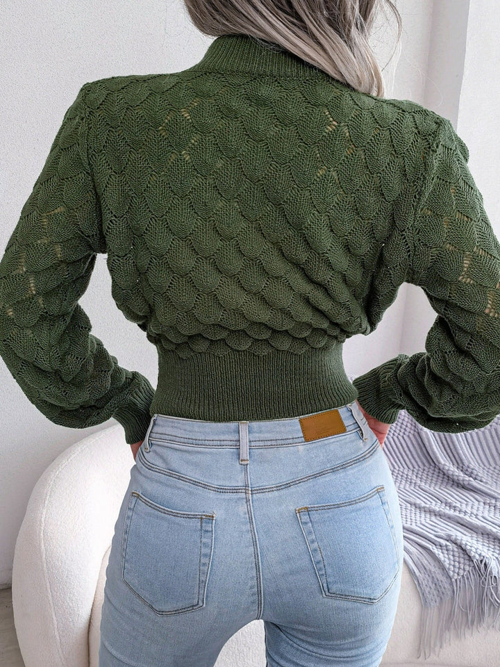 Astrid | Sweater cropped texturado