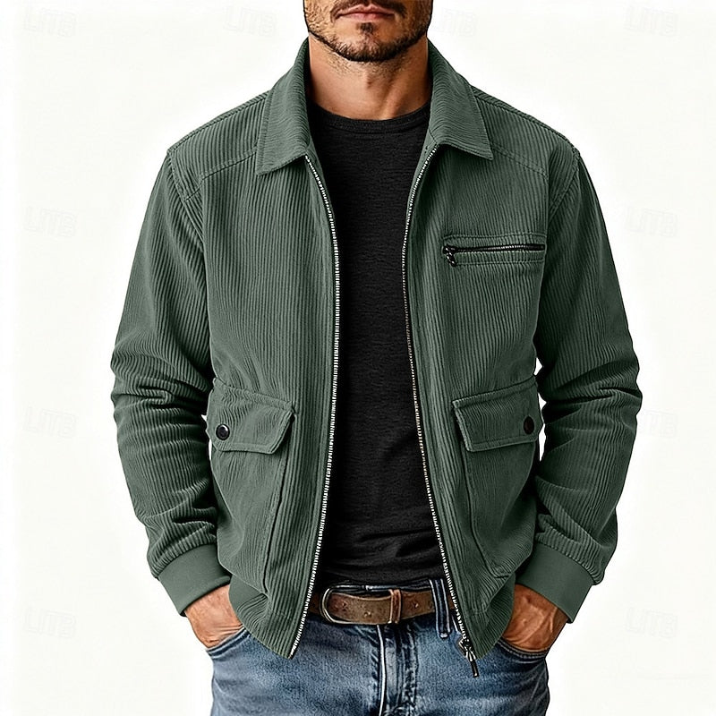 Marco | Chaqueta de cotelé con cuello camisero