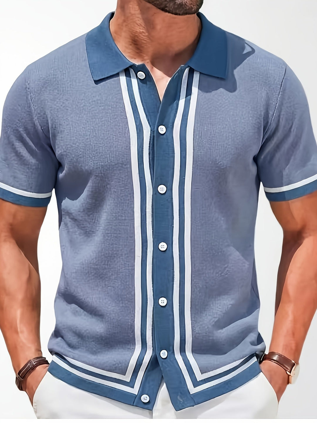 Tito | Camisa de rayas manga corta