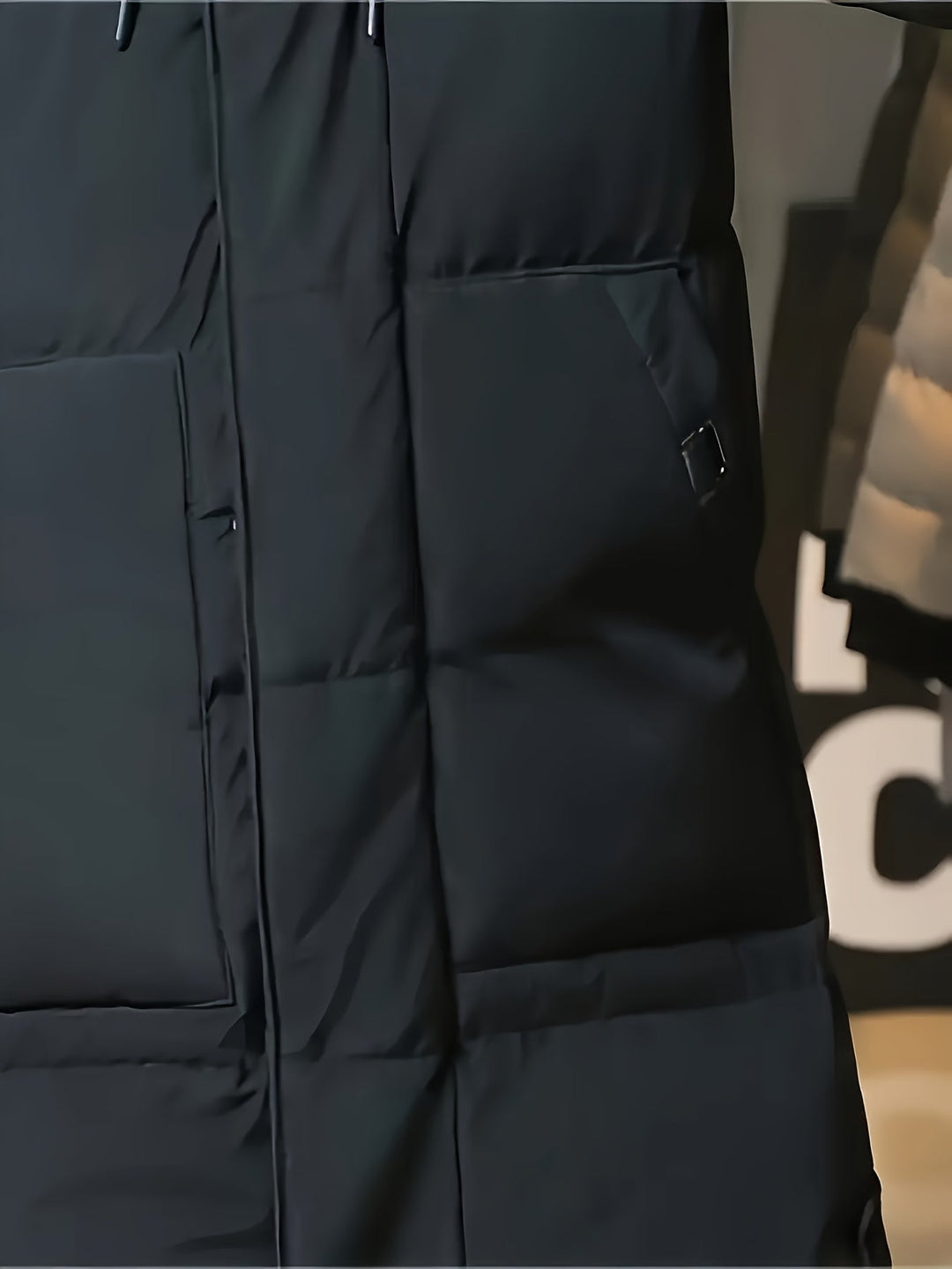 Samuel | Parka larga con capucha acolchada