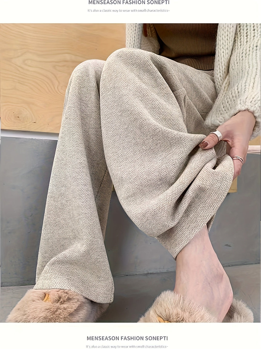 Leonor | Pantalón de tiro alto y pierna ancha
